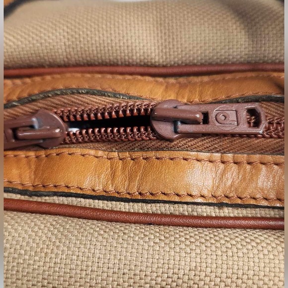 Vintage YSL Yves Saint Laurent Cassandra Logo Bag Canvas Boston Bag - Picture 8 of 13